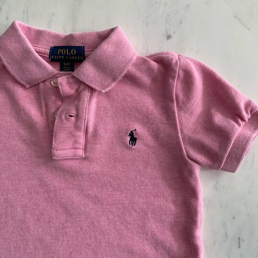 Ralph Lauren Kids Pink Polo Shirt